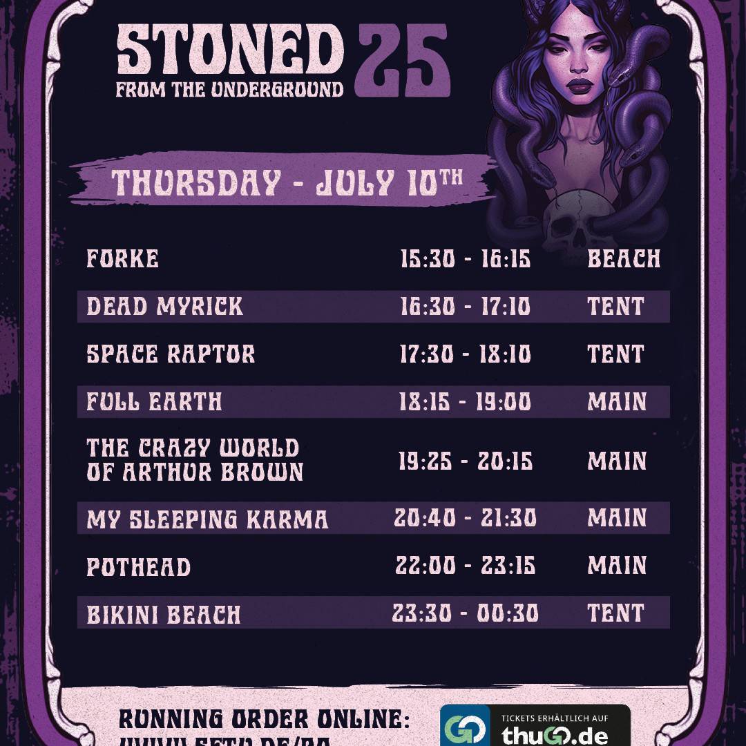 Running Order online! Cover